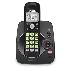 VTech VG101 Cordless Phone with Full Duplex Speakerphone and Caller ID/Call Waiting (White & Grey)