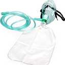 2Pack Adult Non-Rebreather Oxygen Mask with Reservoir Bag - Size L