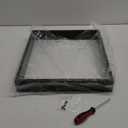 Dog Toy Bin Toy Basket Metal Storage Box with Handles Dog Organizer Chew-Proof Dog Toy Box Blankets Leashes Chest Puppy Dog Toy Storage Wood Metal Container Home Decor Pet Toys Dog Cat (Black-Grey wood)