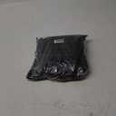 Transport Chair Back Cushion,Transport Chair Wheelchair Back Replacement Parts, Nylon Back Upholstery, 17 inches,Compatible: TR37E-SV,ATC17, etc.with core Iron and Hardware.STDS2349BLK.(1Ea,Black)