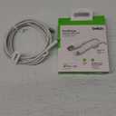 Belkin BoostCharge Braided Lightning Cable - 6.6ft/2M - MFi Certified Apple iPhone Charger USB to Lightning Cable 6ft - iPhone Cable - iPhone Charger Cable - Apple Charger - USB Phone Charger - White