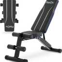 FitinOne Adjustable Folding Weight Bench for Home Gym, 660 lbs Capacity Multi-Functional Workout Bench Sturdy Durable for Full Body