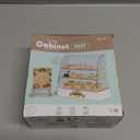 Miniature Bakery Display: 1:12 Scale Cake Cabinet Mini Food Display Case Mini Dessert Display Case for Dollhouse Bakery Kitchen