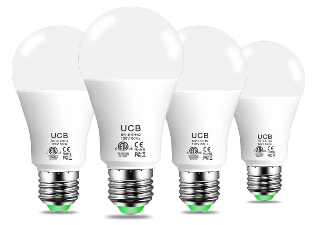 UCB Alexa Light Bulb 130W Equivalent, Smart Light Bulbs Warm White to Daylight Tunable, A19 E26 Bluetooth LED Bulbs Work with Alexa Only for Bedroom Kitchen Living Office No WiFi Required 4 Pack