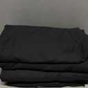 Black Fabric Rectangle Table Cloth - 6 Pack, 60"  102" Washable Tablecloth for 5FT Tables, Wrinkle-Resistant & Heat-Proof Table Cover for Weddings, Dinners & Parties