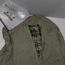 GORGLITTER Women's Plaid Checkered Printed Lightweight Sweater Tops Trendy Fall Casual V Neck Long Sleeve Knitted Tops (Large)