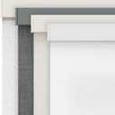 AOSKY Cordless Blackout Roller Shades for Windows, 36"W x 72"H, Linen White Black Out Free-Stop Shade with Valance, Thermal Insulated & UV Protection Fabric, Pull Down Window blinds for Indoor Bedroom, Color: Linen White（aluminum Cover）
