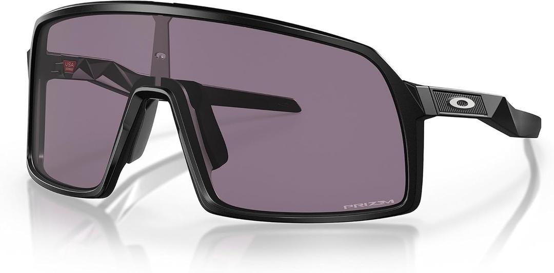 Oakley Mens OO9462 Sutro S Rectangular Sunglasses, Matte Black/ Prizm Grey, 28 mm