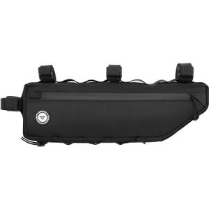 Bike Frame Bag 2L/3L  Waterproof 600D/Scratch-Proof, 7" Phone Fit, 4-Point & Multi-Position Anti-Sway Straps, Full-Side Zipper Quick Access, Tool-Free Install, Universal MTB/Road/Gravel/E-Bike