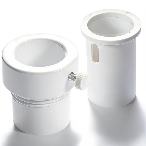 Zookpr Pool Umbrella Pole Stabilizer Sleeve Adapter Fit 1.5" & 1.35" Umbrellas Hole Holder Insert for Baja Deck Pools Sleeves, Waterways&AquaStar Single Threaded, Reducing Moving Hold Umbrella, White