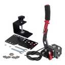 ZHSYMX USB Handbrake for 16Bit SIM PC Racing Games, Compatible with G27 G29 G920 G923 T500 T300 Simulate Linear Handbrake With Fixing Clip and PlateOnly PC System Black