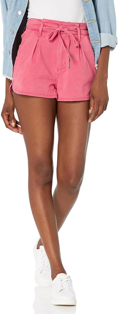 PAIGE Women's Harlie Short Self Tie Pleats, (Size 28)