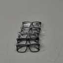 Eyekepper 5-pack Oversized Reading Glasses Square Large Frame Readers for Men and Women - Black +2.00