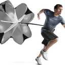 Running Speed Chute Resistance Parachute 56 inch Powerchute Umbrella Training Sprint Power Soccer Trainer for Runner, Football, Soccer Drilling