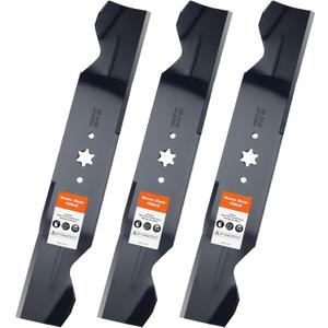 Grasscool 942-0677B Mulching Mower Blades for MTD Cub Cadet 942-0677A 742-0677B 742-0677A 742-0677 942-0677 GT1554 GTX1054 54 inch Deck Lawn Mower
