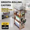 Ghosthorn Fishing Rod Holders for Garage Holds up 10 Rods Wood Pole Rod Rack Tackle Storage Gear and Equipment Fishing Gifts for Men Women (fishing rod holders 4.0)