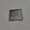 Double Glass Frame for Pressed Flowers Handmade, Tabletop Photo Frame for Floating Picture and Flower Press, Simple, Metal Geometric, Square, Gold, 4x4 Inches (4L" x 4W")