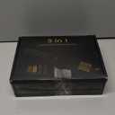 Blow Dryer Brush Set 5 in 1, Hot Air Styler Negative Ionic Low-Temp Hair Care Air Curling Wrap, Round Brush Dryer & Curling Iron for Dry Volumize Straight Curl, 100-120V (Golden)