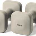WeGym SafeGrip Square Dumbbells with Anti Slip Handles, Aesthetic Free Weights for Home Workouts, Stable Design Prevents Rolling during Floor Exercises, 10 lb