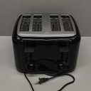 Proctor Silex 4 Slice Toaster with Extra Wide Slots for Bagels, Cool-Touch Walls, Shade Selector With 7 Browning Levels, Toast Boost, Auto Shut-off and Cancel Button, Black (24215PS)