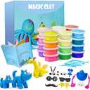Modeling Clay Kit - 24 Colors Air Dry Clay DIY Molding Clay with Tools, Kids Art Crafts Gift for Boys & Girls Age 3-12 Year Olds