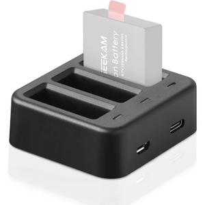 Action Camera Battery Charger, 3 Channel Charger for AKASO EK7000/Dragon Touch/Campark/Crosstour/APEMAN/EKEN/COOAU/Apexcam/SJ4000/PG1050/PG900/S009R Action Camera Battery Charger, 3 Channel Charger for AKASO EK7000/Dragon Touch/Campark/Crosstour/APEMAN/EKEN/COOAU/Apexcam/SJ4000/PG1050/PG900/S009R