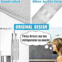 Refrigerator Door Handle Covers, 6 PCS, Keep Your Kitchen Appliance Clean from Food Stains, Smudges, Drips, Oil, Washable and Form-Fitting, Protector for Fridge, Ovens, Dishwashers (Light Grey)