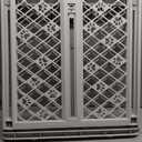 MYPET North States Paws Portable Pet Gate: 26-40" Wide. Pressure Mount. No Tools Needed. Made in USA. Dog Gate 23" Tall, Expandable, Durable Dog Gates for Doorways, Light Gray