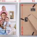 Giftgarden 8x10 Picture Frame Silver Set of 12, Multi Modern 8 by 10 Photo Frames Bulk for Wall or Tabletop Display