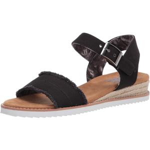 Skechers Women's Desert Kiss-Adobe Princess Sandal (8.5, Black)