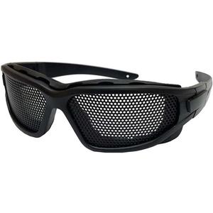 Wire Mesh Safety Glasses,Safety Goggles Breathable Shock Resistant Iron Mesh,Meshs Glasses for Vision Improvement,Outdoor Game Fans Activity