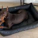 Dog Bed Insert 36in x 28 Black Spiked Pillow