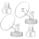 Momstouch 17mm Flange and Duckbill Valve Compatible with Spectra S1 S2 9 Plus Breastpump Replacement to Pump Parts, Not Original, Replace Accessories.