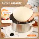 Joydeem 3.7Qt Electric Dough Maker with Seasonal Fermentation, HMJ-A351
Dough Mixer, Dough Proofing for Pizza, Bread & Sourdough, Summer & Winter Ferment