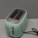 2 Slice Stainless Steel Toaster Retro with 6 Bread Shade Settings, Bagel, Cancel, Defrost Function, Extra Wide Slot, Removable Crumb Tray Green