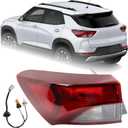 LH Halogen Outer Tail light Assembly Fit for 2021-2025 Chevy Trailblazer L/LS/LT Chevrolet Rear Lamp Left Driver Side With Bulbs GM2804147 42825751