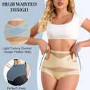 Women's High Waisted Underwear Full Coverage Compression Briefs 4/5 Packs Panties Postpartum Comfortable Large