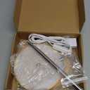 LORDEM Bamboo Grow Light, LED Plant Light for Indoor Plants Growing, Full Spectrum Bamboo Desk Growth Lamp with Automatic Timer for 4H/8H/12H, 4 Dimmable Levels, Height Adjustable