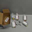 BESTTEN 5 Pack Dimmer Light Switch, Single Pole or 3-Way, Compatible with Dimmable LED, CFL, Incandescent and Halogen Bulb, LED Slide Dimmer Switch, Neutral Wire Not Required, 120VAC, UL Listed, White