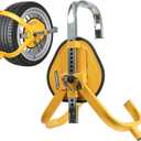 AUTOXBERT Upgraded Wheel Boot Lock for Trailer, 1 Pack 13"-17" Heavy-Duty Anti Theft Tire Wheel Lock Clamp, Adjustable Trailer Boot Lock for RV Trailers, Cars, Trucks, SUVs