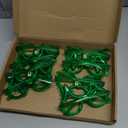 Funtery 8 Pack Light up Glass Tree LED Sunglass Bulk Glow in Dark Glass Plastic Glitter Neon Santa Gift