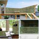 TANG 1PC Artificial Leaf Expandable Privacy Fence Screen, Faux Boxwood Stretchable Lattice Panels for Patio Backyard Balcony Screens Greenery Wall Decoration, Ivy Single Side