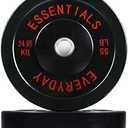 1Pack 55LB  BalanceFrom Color Coded Olympic Bumper Plate Weight Plate