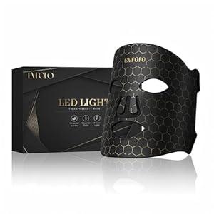 EVFOFO Led Face Mask Light Therapy, Red Light Therapy for Face, 71 Colors LED Facial Skin Care Mask, Black