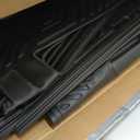 LASFIT Floor Mats & Cargo Liner for Toyota Sienna 7 Seat 2013-2020 (Not Fit Sliding Center Console) All Weather TPE Custom Fit Floor Liners & Trunk Mat for Sienna 7 Seat Full Set Mats Accessories