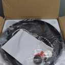 szzgco Flush Mount Ceiling Light Fixtures, 2-Light Black Ceiling Mount for Farmhouse with Clear Glass Lampshade, Industrial Flush Mount Light Fixture for Hallway, Kitchen, Entryway and Foyer