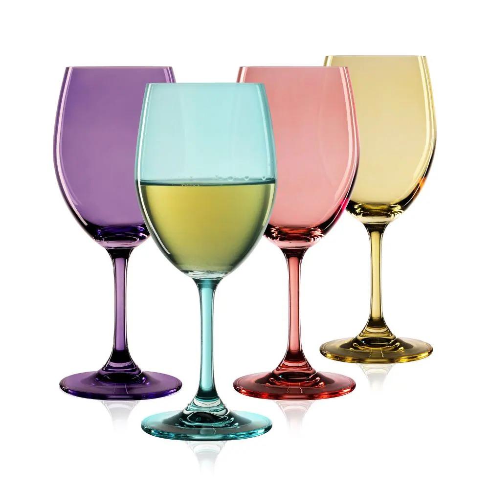 True RESERVE CHROMA WINE GLASSES Set Of 3 Colored Wine Glasses 4 OZ (3 Pack)