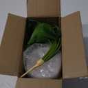 Mkono Fake Plants in Ceramic Pot, 11" Potted Artificial Plants for Home Decor Indoor Faux Green Leaf Plant with Modern White Planter for Desk Shelf Office Room Decoration (Pothos) (Small)