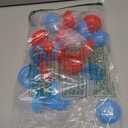 Capsule Vending Machine Translucent Acorn Capsules Empty 24 pcs 2 inch - Red & Blue Gumball Machine Capsules Bulk Party Favors Containers - Independence Day 4th of July Party Supplies