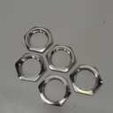 5Pcs/Set M22 x 1.5mm Hex Lock Nut Pipe Fitting Female 304 Stainless Steel Metric Fine Thread Hexagon Nuts (Size: S27 H5)